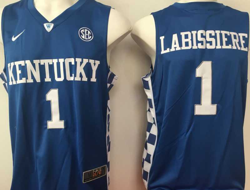 Kentucky Wildcats #1 Skal Labissiere Blue College Basketball Jersey,We sell and wholesale Kentucky Wildcats #1 Skal Labissiere Blue College Basketball Jersey on line form chian!