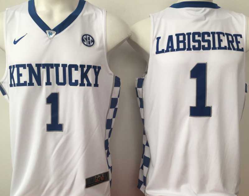 Kentucky Wildcats #1 Skal Labissiere White Swingman College Basketball Jersey,We sell and wholesale Kentucky Wildcats #1 Skal Labissiere White Swingman College Basketball Jersey on line form chian!