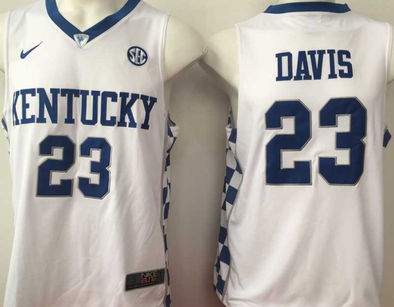 Kentucky Wildcats #23 Anthony Davis White College Basketball Jersey,We sell and wholesale Kentucky Wildcats #23 Anthony Davis White College Basketball Jersey on line form chian!