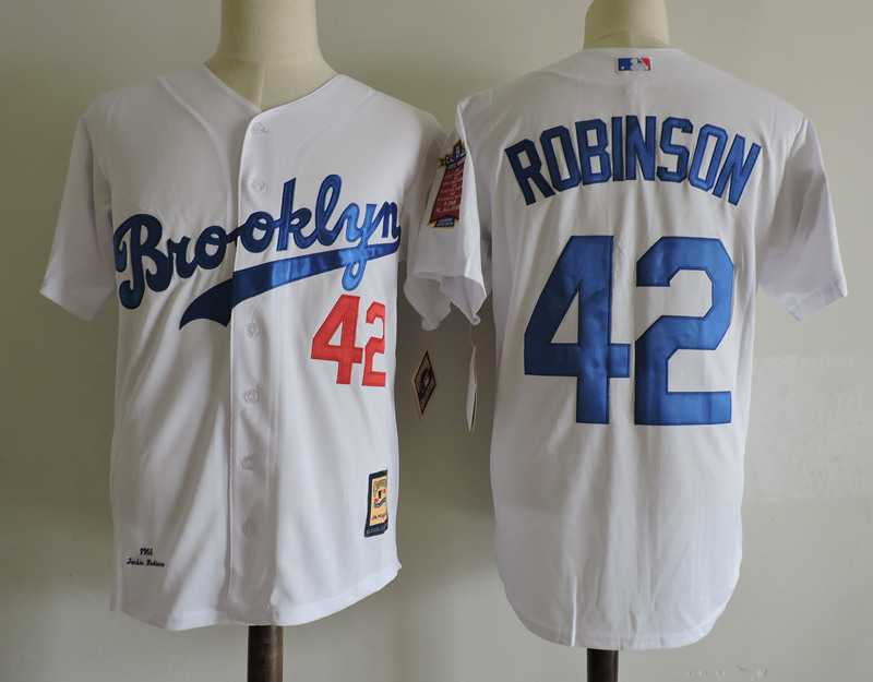 Los Angeles Dodgers #42 Jackie Robinson White Mitchell And Ness Throwback Stitched Jersey,We sell and wholesale Los Angeles Dodgers #42 Jackie Robinson White Mitchell And Ness Throwback Stitched Jersey on line form chian!