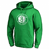 Men's Brooklyn Nets Fanatics Branded Kelly Green St. Patrick's Day White Logo Pullover Hoodie FengYun,baseball caps,new era cap wholesale,wholesale hats