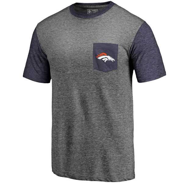 Men's Denver Broncos Pro Line by Fanatics Branded Heathered Gray Navy Refresh Pocket T-Shirt FengYun,We sell and wholesale Men's Denver Broncos Pro Line by Fanatics Branded Heathered Gray Navy Refresh Pocket T-Shirt FengYun on line form chian!