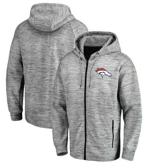 Men's Denver Broncos Pro Line by Fanatics Branded Space Dye Performance Full Zip Hoodie Heathered Gray FengYun,We sell and wholesale Men's Denver Broncos Pro Line by Fanatics Branded Space Dye Performance Full Zip Hoodie Heathered Gray FengYun on line form chian!