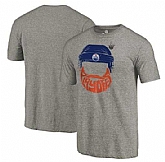 Men's Edmonton Oilers 2017 Stanley Cup Playoffs Gray Short Sleeve T-Shirt FengYun,baseball caps,new era cap wholesale,wholesale hats