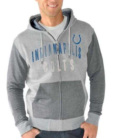 Men's Indianapolis Colts G III Sports by Carl Banks Safety Tri Blend Full Zip Hoodie Heathered Gray FengYun,We sell and wholesale Men's Indianapolis Colts G III Sports by Carl Banks Safety Tri Blend Full Zip Hoodie Heathered Gray FengYun on line form chian!