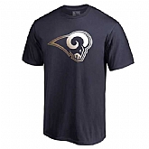 Men's Los Angeles Rams Pro Line by Fanatics Branded Navy Big & Tall Gradient Logo T-Shirt FengYun,baseball caps,new era cap wholesale,wholesale hats