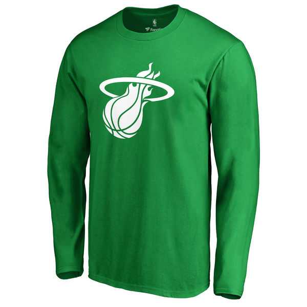 Men's Miami Heat Fanatics Branded Kelly Green St. Patrick's Day White Logo Long Sleeve T-Shirt FengYun,We sell and wholesale Men's Miami Heat Fanatics Branded Kelly Green St. Patrick's Day White Logo Long Sleeve T-Shirt FengYun on line form chian!