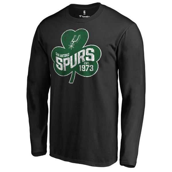 Men's San Antonio Spurs Fanatics Branded Black Big & Tall St. Patrick's Day Paddy's Pride Long Sleeve T-Shirt FengYun,We sell and wholesale Men's San Antonio Spurs Fanatics Branded Black Big & Tall St. Patrick's Day Paddy's Pride Long Sleeve T-Shirt FengYun on line form chian!
