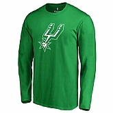 Men's San Antonio Spurs Fanatics Branded Kelly Green St. Patrick's Day White Logo Long Sleeve T-Shirt FengYun,baseball caps,new era cap wholesale,wholesale hats