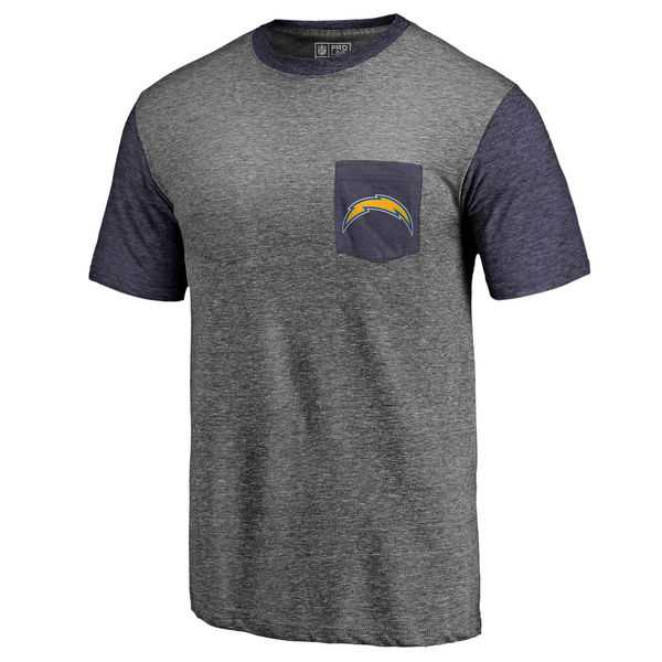 Men's San Diego Chargers Pro Line by Fanatics Branded Heathered Gray Navy Refresh Pocket T-Shirt FengYun,We sell and wholesale Men's San Diego Chargers Pro Line by Fanatics Branded Heathered Gray Navy Refresh Pocket T-Shirt FengYun on line form chian!