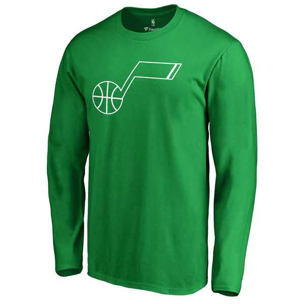 Men's Utah Jazz Fanatics Branded Kelly Green St. Patrick's Day White Logo Long Sleeve T-Shirt FengYun,We sell and wholesale Men's Utah Jazz Fanatics Branded Kelly Green St. Patrick's Day White Logo Long Sleeve T-Shirt FengYun on line form chian!