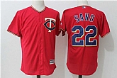 Minnesota Twins #22 Miguel Sano Red New Cool Base Stitched Jersey,baseball caps,new era cap wholesale,wholesale hats