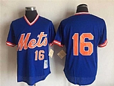 New York Mets #16 Dwight Gooden Blue Mitchell And Ness Throwback Pullover Stitched Jersey,baseball caps,new era cap wholesale,wholesale hats
