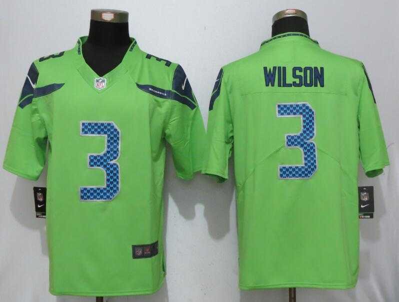 Nike Limited Seattle Seahawks #3 Wilson Green Color Rush Stitched NFL Jersey,We sell and wholesale Nike Limited Seattle Seahawks #3 Wilson Green Color Rush Stitched NFL Jersey on line form chian!
