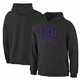 TCU Horned Frogs Black Campus Pullover Hoodie,baseball caps,new era cap wholesale,wholesale hats