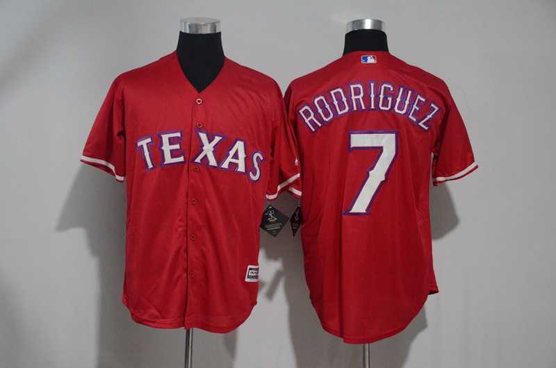 Texas Rangers #7 Rodriguez Red New Cool Base Stitched Jersey,We sell and wholesale Texas Rangers #7 Rodriguez Red New Cool Base Stitched Jersey on line form chian!