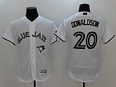 Toronto Blue Jays #20 Josh Donaldson White 2017 Memorial Day Flexbase Player Jersey,baseball caps,new era cap wholesale,wholesale hats