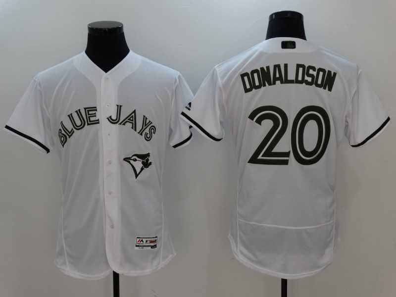 Toronto Blue Jays #20 Josh Donaldson White 2017 Memorial Day Flexbase Player Jersey,We sell and wholesale Toronto Blue Jays #20 Josh Donaldson White 2017 Memorial Day Flexbase Player Jersey on line form chian!