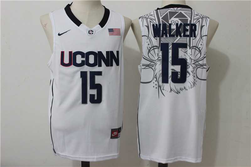 UConn Huskies #15 Kemba Walker White College Basketball Jersey,We sell and wholesale UConn Huskies #15 Kemba Walker White College Basketball Jersey on line form chian!