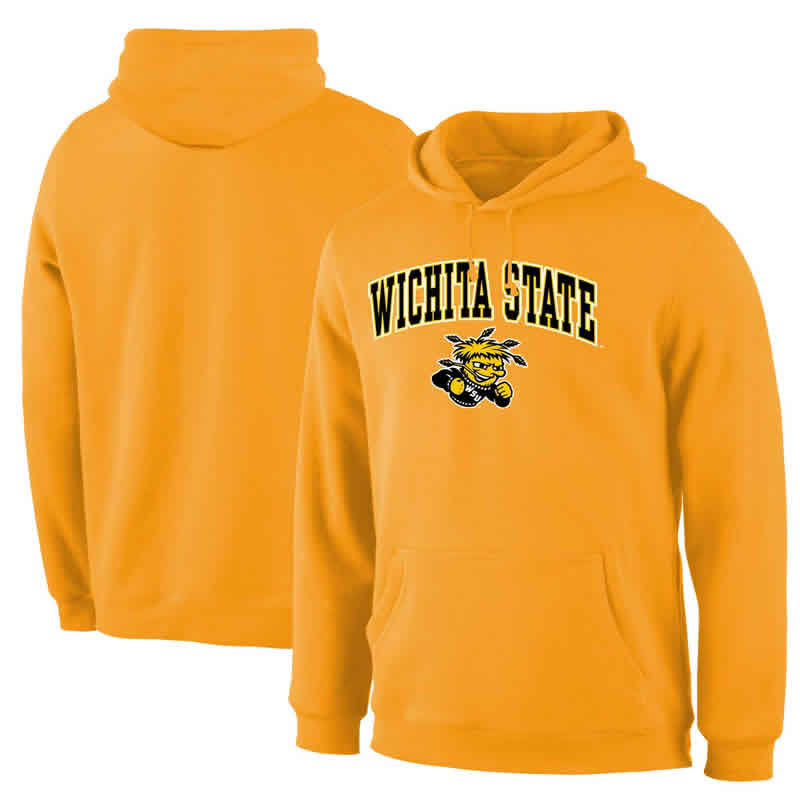 Wichita State Shockers Gold Campus Pullover Hoodie,We sell and wholesale Wichita State Shockers Gold Campus Pullover Hoodie on line form chian!