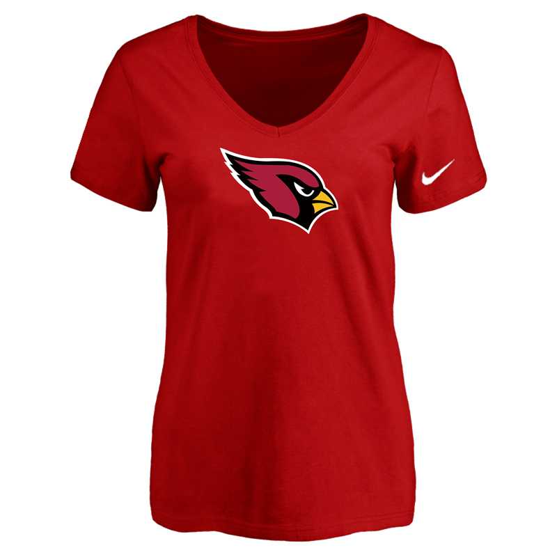 Women's Arizona Cardinals Red Logo V neck T-Shirt FengYun,We sell and wholesale Women's Arizona Cardinals Red Logo V neck T-Shirt FengYun on line form chian!