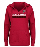 Women's Atlanta Falcons Majestic Self-Determination Pullover Hoodie - Red FengYun,baseball caps,new era cap wholesale,wholesale hats