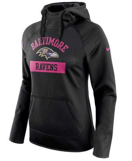Women's Baltimore Ravens Nike Breast Cancer Awareness Circuit Performance Pullover Hoodie - Black FengYun,We sell and wholesale Women's Baltimore Ravens Nike Breast Cancer Awareness Circuit Performance Pullover Hoodie - Black FengYun on line form chian!
