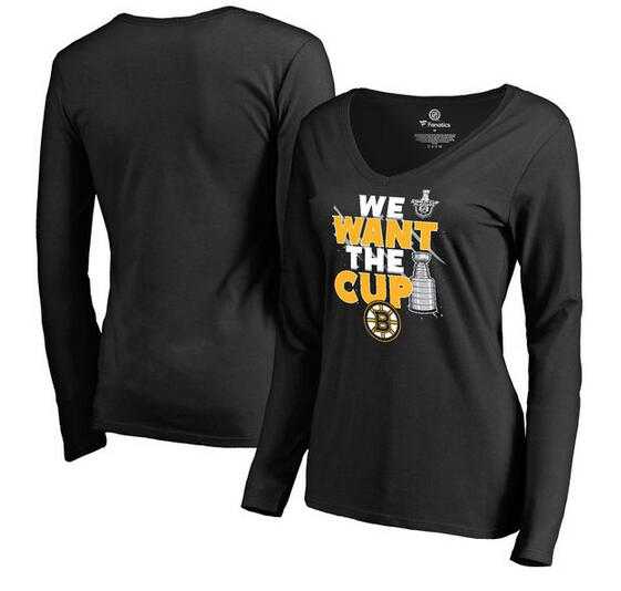Women's Boston Bruins Fanatics Branded 2017 NHL Stanley Cup Playoffs Participant Blue Line Long Sleeve V Neck T Shirt Black FengYun,We sell and wholesale Women's Boston Bruins Fanatics Branded 2017 NHL Stanley Cup Playoffs Participant Blue Line Long Sleeve V Neck T Shirt Black FengYun on line form chian!