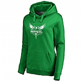 Women's Charlotte Hornets Fanatics Branded Kelly Green St. Patrick's Day White Logo Pullover Hoodie FengYun,baseball caps,new era cap wholesale,wholesale hats