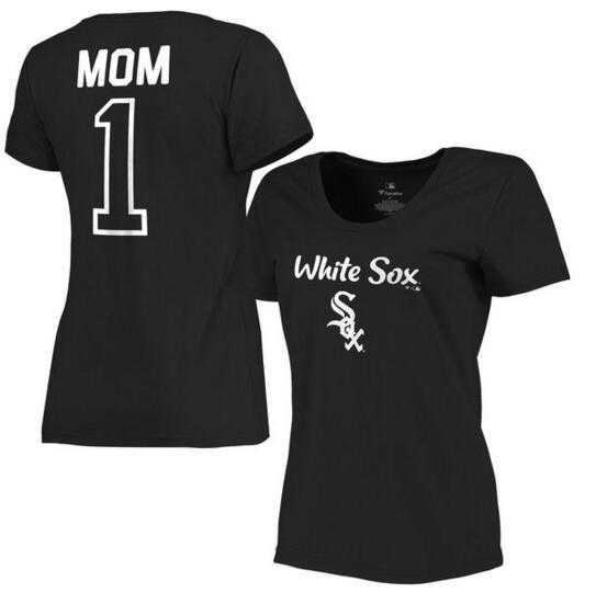 Women's Chicago White Sox 2017 Mother's Day #1 Mom Plus Size T-Shirt - Black FengYun,We sell and wholesale Women's Chicago White Sox 2017 Mother's Day #1 Mom Plus Size T-Shirt - Black FengYun on line form chian!