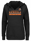 Women's Cincinnati Bengals Majestic Self-Determination Pullover Hoodie - Black FengYun,baseball caps,new era cap wholesale,wholesale hats