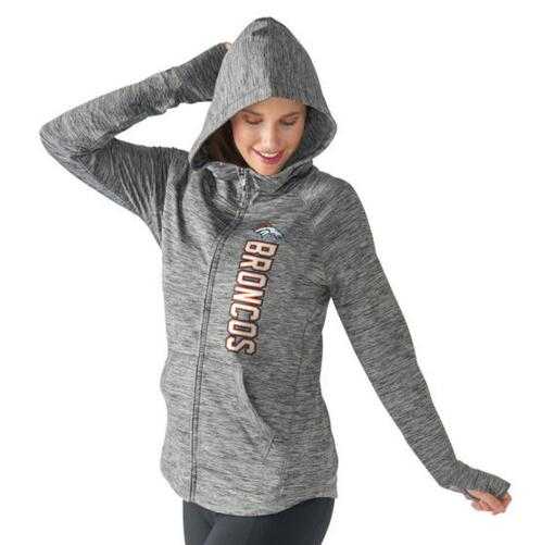 Women's Denver Broncos G III 4Her by Carl Banks Recovery Full Zip Hoodie Heathered Gray FengYun,We sell and wholesale Women's Denver Broncos G III 4Her by Carl Banks Recovery Full Zip Hoodie Heathered Gray FengYun on line form chian!