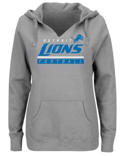 Women's Detroit Lions Majestic Self-Determination Pullover Hoodie - Heather Gray FengYun,We sell and wholesale Women's Detroit Lions Majestic Self-Determination Pullover Hoodie - Heather Gray FengYun on line form chian!