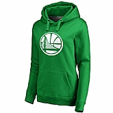 Women's Golden State Warriors Fanatics Branded Kelly Green St. Patrick's Day White Logo Pullover Hoodie FengYun,baseball caps,new era cap wholesale,wholesale hats
