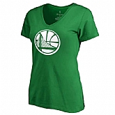 Women's Golden State Warriors Fanatics Branded Kelly Green St. Patrick's Day White Logo T-Shirt FengYun,baseball caps,new era cap wholesale,wholesale hats