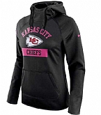 Women's Kansas City Chiefs Nike Breast Cancer Awareness Circuit Performance Pullover Hoodie - Black FengYun