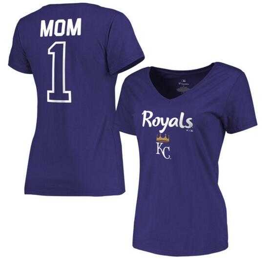 Women's Kansas City Royals 2017 Mother's Day #1 Mom V-Neck T-Shirt - Royal FengYun,We sell and wholesale Women's Kansas City Royals 2017 Mother's Day #1 Mom V-Neck T-Shirt - Royal FengYun on line form chian!