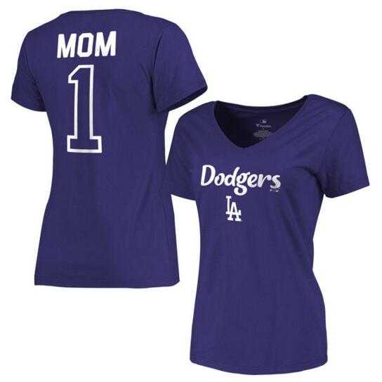 Women's Los Angeles Dodgers 2017 Mother's Day #1 Mom V-Neck T-Shirt - Royal FengYun,We sell and wholesale Women's Los Angeles Dodgers 2017 Mother's Day #1 Mom V-Neck T-Shirt - Royal FengYun on line form chian!