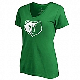Women's Memphis Grizzlies Fanatics Branded Kelly Green St. Patrick's Day White Logo T-Shirt FengYun,baseball caps,new era cap wholesale,wholesale hats