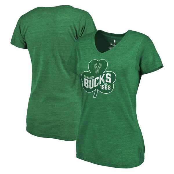 Women's Milwaukee Bucks Fanatics Branded St. Patrick's Day Paddy's Pride Tri-Blend T-Shirt - Green FengYun,We sell and wholesale Women's Milwaukee Bucks Fanatics Branded St. Patrick's Day Paddy's Pride Tri-Blend T-Shirt - Green FengYun on line form chian!