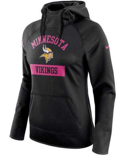 Women's Minnesota Vikings Nike Breast Cancer Awareness Circuit Performance Pullover Hoodie - Black FengYun,We sell and wholesale Women's Minnesota Vikings Nike Breast Cancer Awareness Circuit Performance Pullover Hoodie - Black FengYun on line form chian!