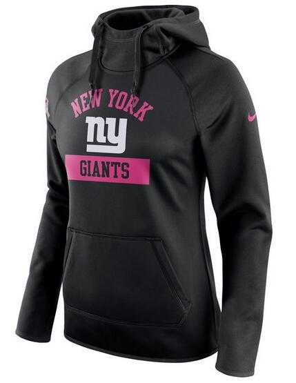 Women's New York Giants Nike Breast Cancer Awareness Circuit Performance Pullover Hoodie - Black FengYun,We sell and wholesale Women's New York Giants Nike Breast Cancer Awareness Circuit Performance Pullover Hoodie - Black FengYun on line form chian!