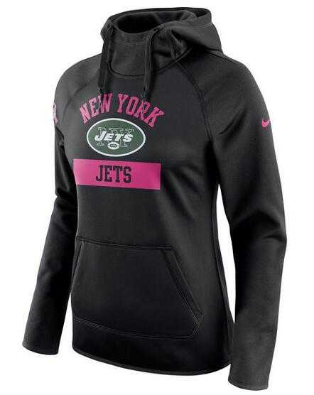 Women's New York Jets Nike Breast Cancer Awareness Circuit Performance Pullover Hoodie - Black FengYun,We sell and wholesale Women's New York Jets Nike Breast Cancer Awareness Circuit Performance Pullover Hoodie - Black FengYun on line form chian!