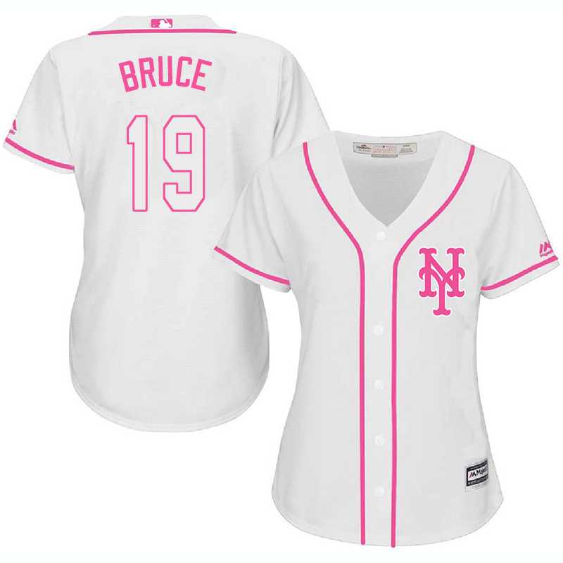 Women's New York Mets #19 Jay Bruce White Pink New Cool Base Jersey,We sell and wholesale Women's New York Mets #19 Jay Bruce White Pink New Cool Base Jersey on line form chian!