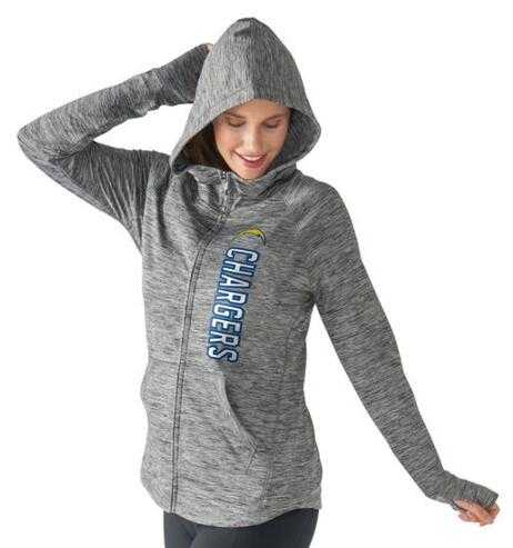Women's San Diego Chargers G III 4Her by Carl Banks Recovery Full Zip Hoodie Heathered Gray FengYun,We sell and wholesale Women's San Diego Chargers G III 4Her by Carl Banks Recovery Full Zip Hoodie Heathered Gray FengYun on line form chian!