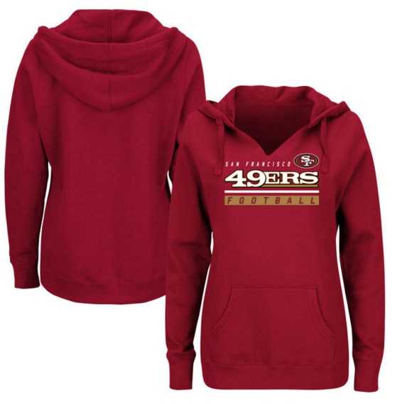 Women's San Francisco 49ers Majestic Plus Size Self Determination Pullover Hoodie - Red FengYun,We sell and wholesale Women's San Francisco 49ers Majestic Plus Size Self Determination Pullover Hoodie - Red FengYun on line form chian!