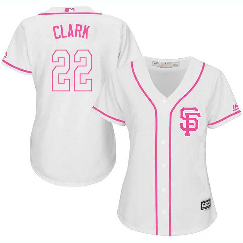 Women's San Francisco Giants #22 Will Clark White Pink New Cool Base Jersey,We sell and wholesale Women's San Francisco Giants #22 Will Clark White Pink New Cool Base Jersey on line form chian!