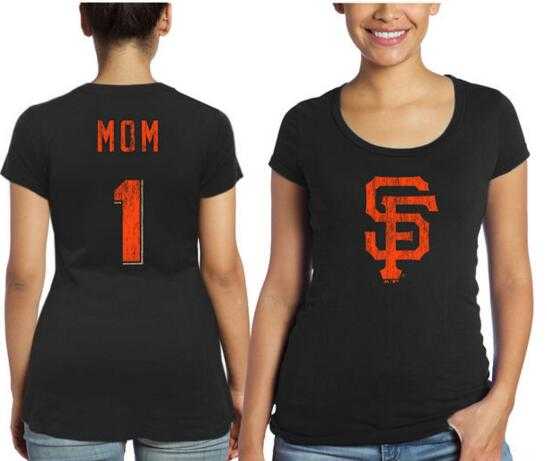 Women's San Francisco Giants Majestic Threads Mother's Day #1 Mom T-Shirt - Black FengYun,We sell and wholesale Women's San Francisco Giants Majestic Threads Mother's Day #1 Mom T-Shirt - Black FengYun on line form chian!