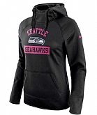 Women's Seattle Seahawks Nike Breast Cancer Awareness Circuit Performance Pullover Hoodie - Black FengYun,baseball caps,new era cap wholesale,wholesale hats