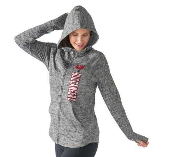 Women's Tampa Bay Buccaneers G III 4Her by Carl Banks Recovery Full Zip Hoodie Gray FengYun,We sell and wholesale Women's Tampa Bay Buccaneers G III 4Her by Carl Banks Recovery Full Zip Hoodie Gray FengYun on line form chian!